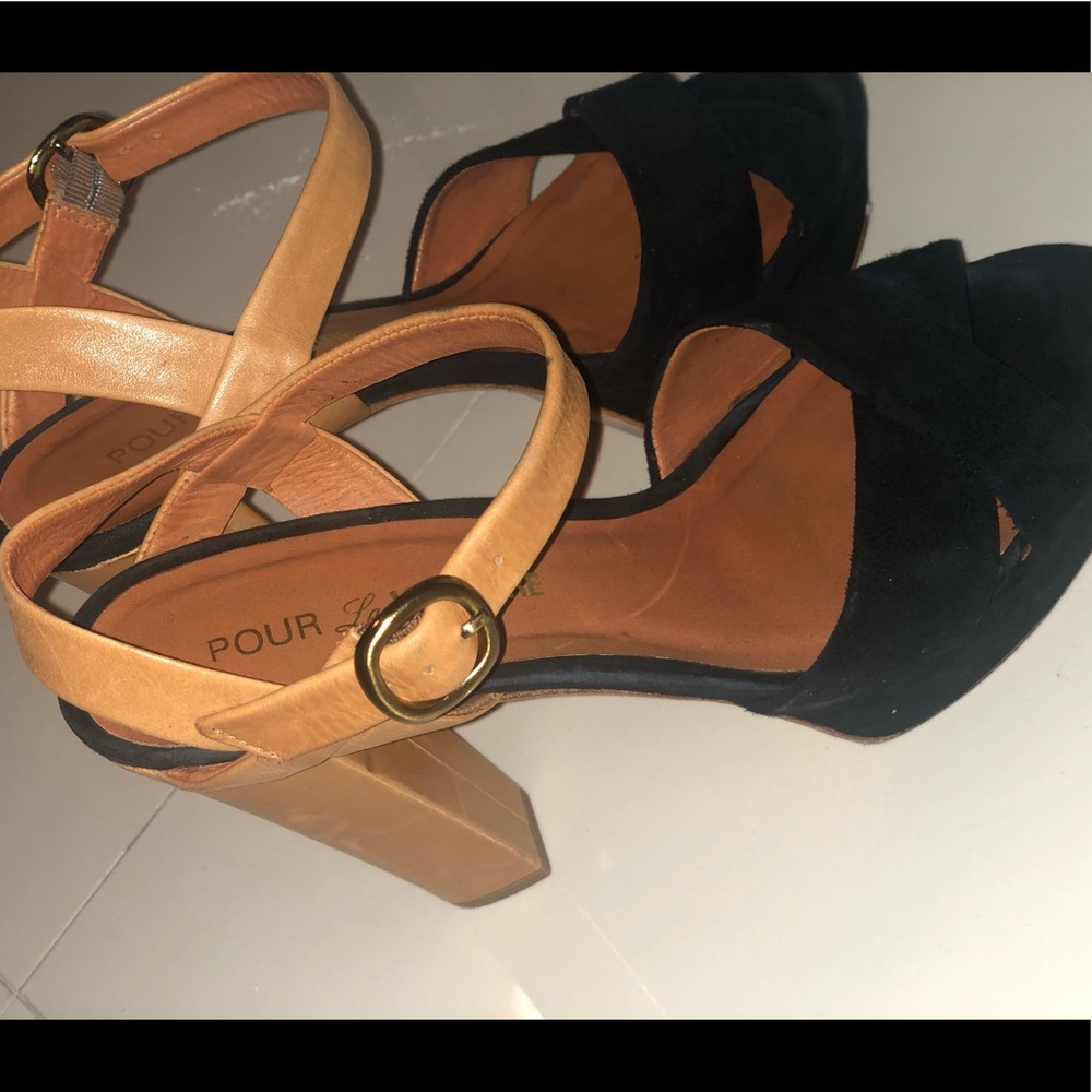 Black and Tan heels